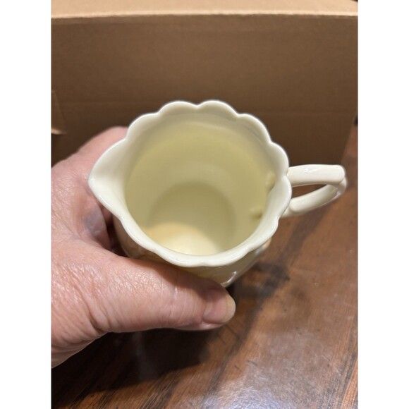 Vintage Ivory China Creamer/ Pitcher Irish Folklore Musical Mermaid & Shamrocks - Picture 7 of 12